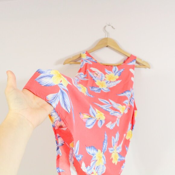 *Old Navy Pink Floral Tank Blouse* - Picture 1 of 7